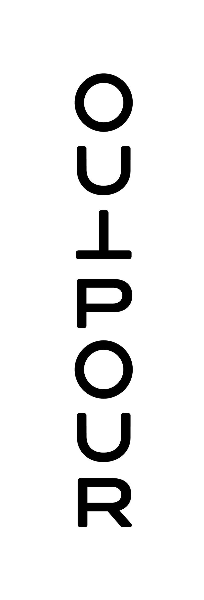 Outpour logo white